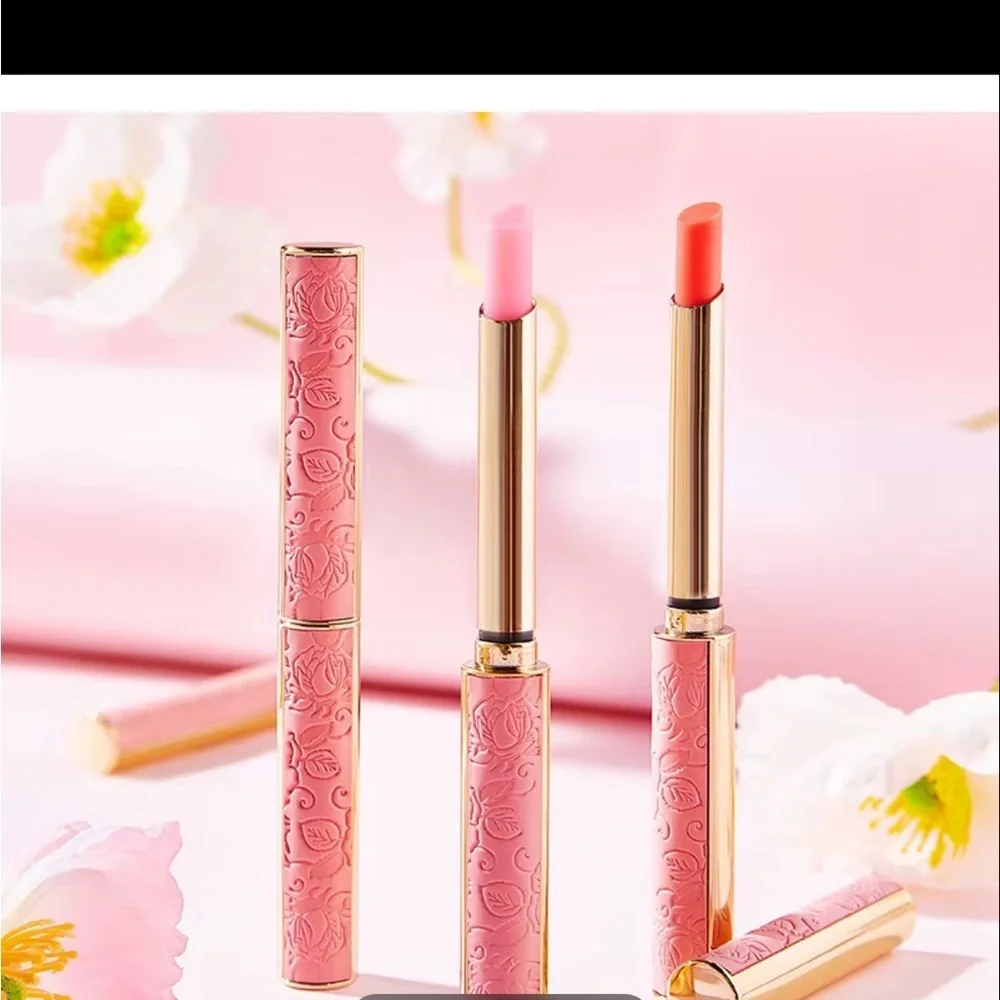Luxurious peach & pink   lip tint  by BEAUTY-HEXI Perfect for a glamorous look.